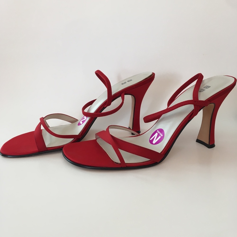 Dressy Red Satin Nordstrom bp Brand Sandals 10N